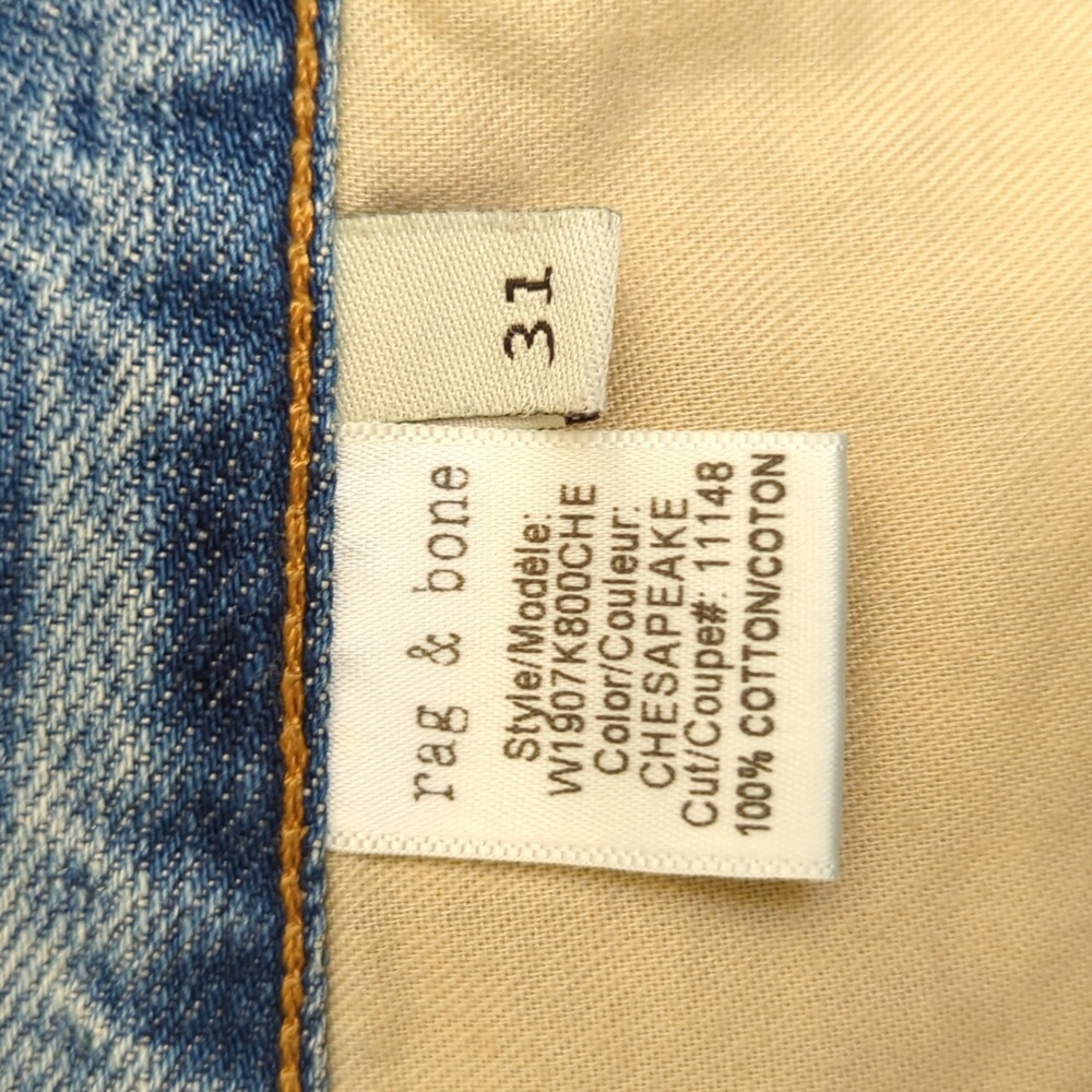 rag & bone Jean Cut Off Distressed Shorts in Chesapeake Size 31 - Picture 10 of 10